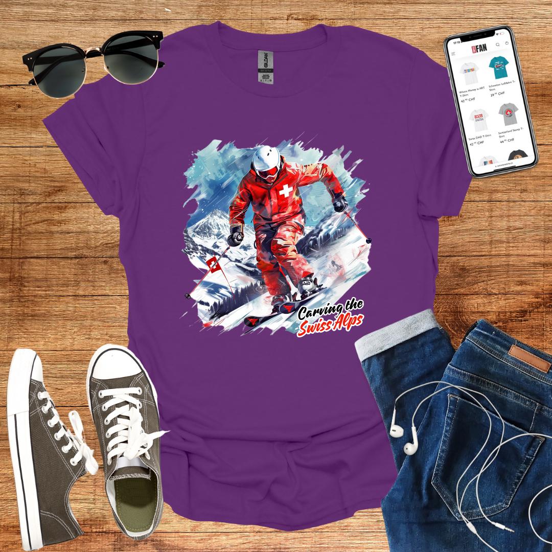 Carving the Swiss Alps T-Shirt