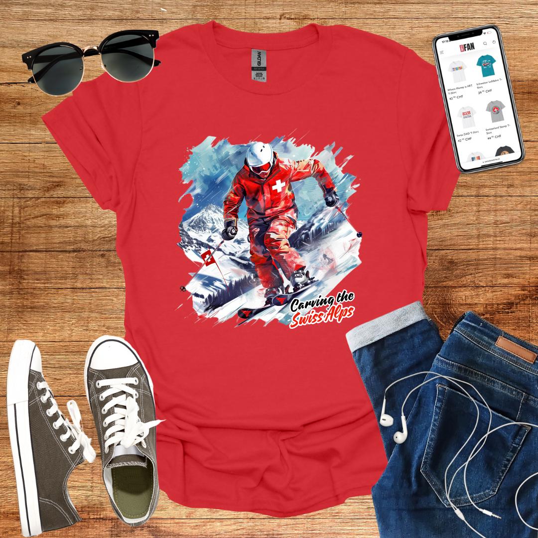 Carving the Swiss Alps T-Shirt