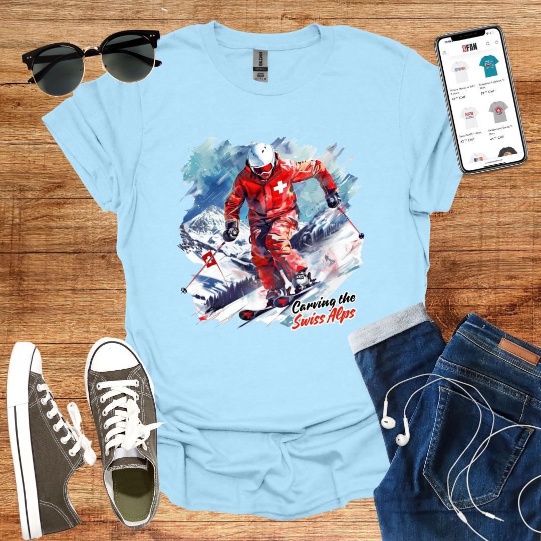 Carving the Swiss Alps T-Shirt