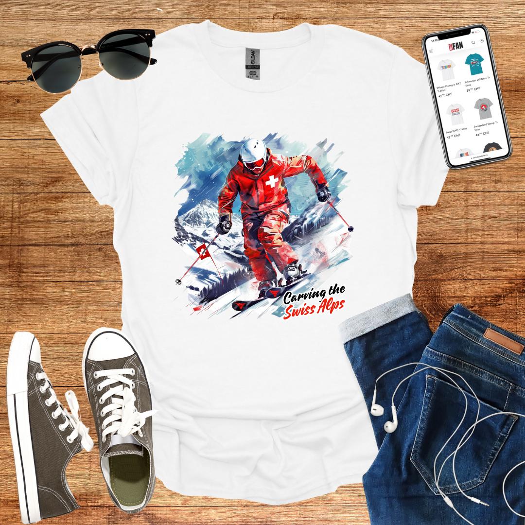 Carving the Swiss Alps T-Shirt