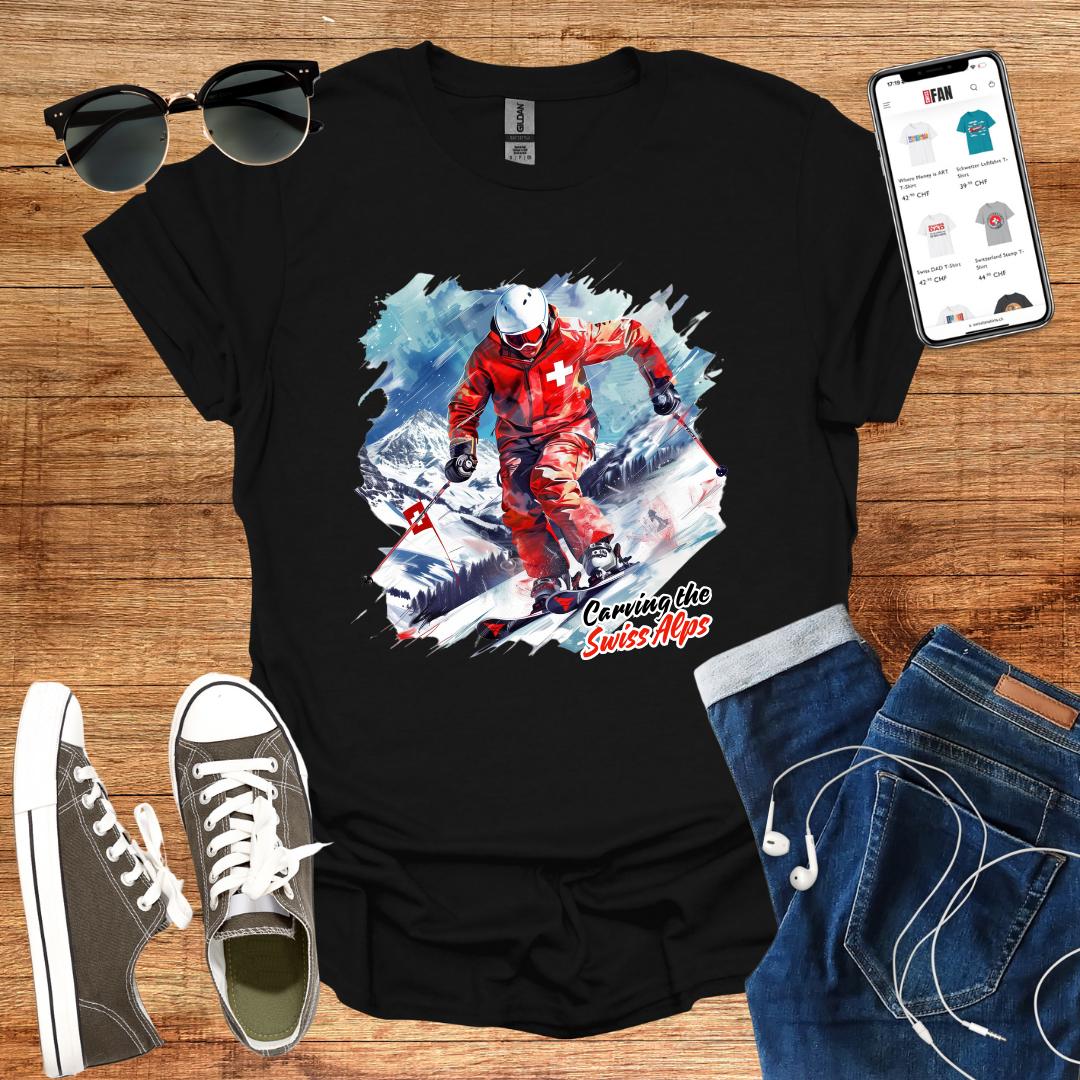 Carving the Swiss Alps T-Shirt