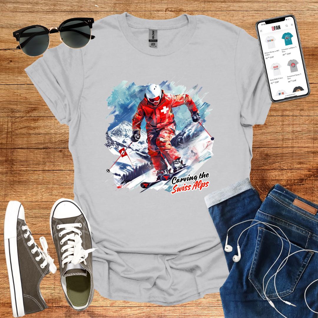 Carving the Swiss Alps T-Shirt