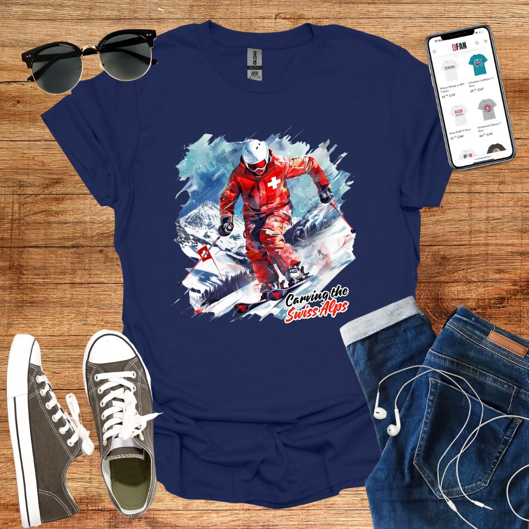Carving the Swiss Alps T-Shirt