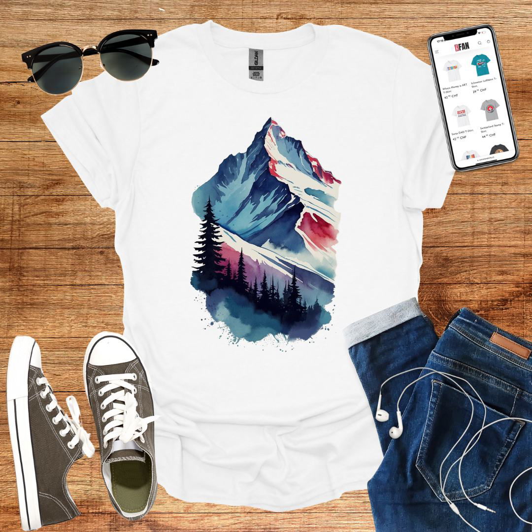 Blue Shade Matterhorn T-Shirt - SwissFan Shop