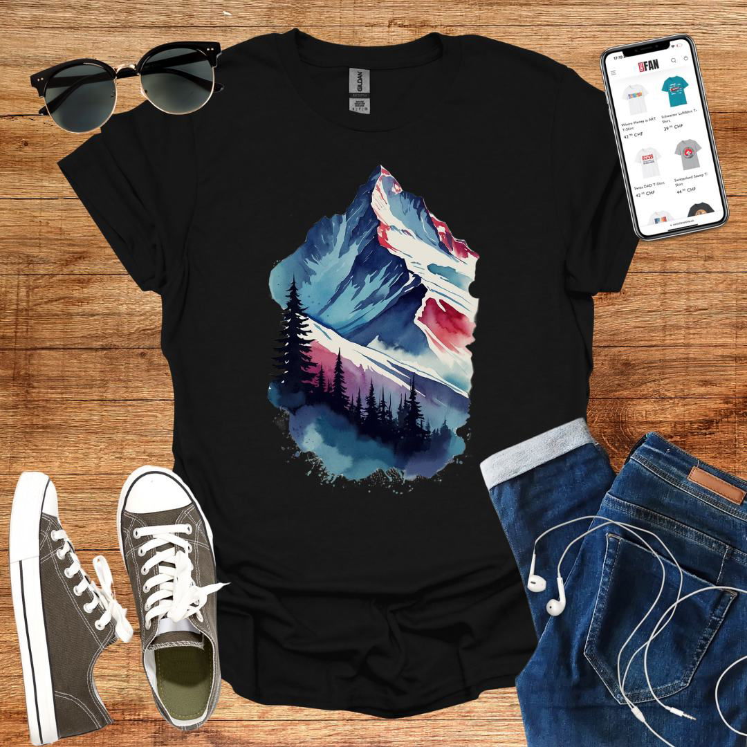 Blue Shade Matterhorn T-Shirt - SwissFan Shop