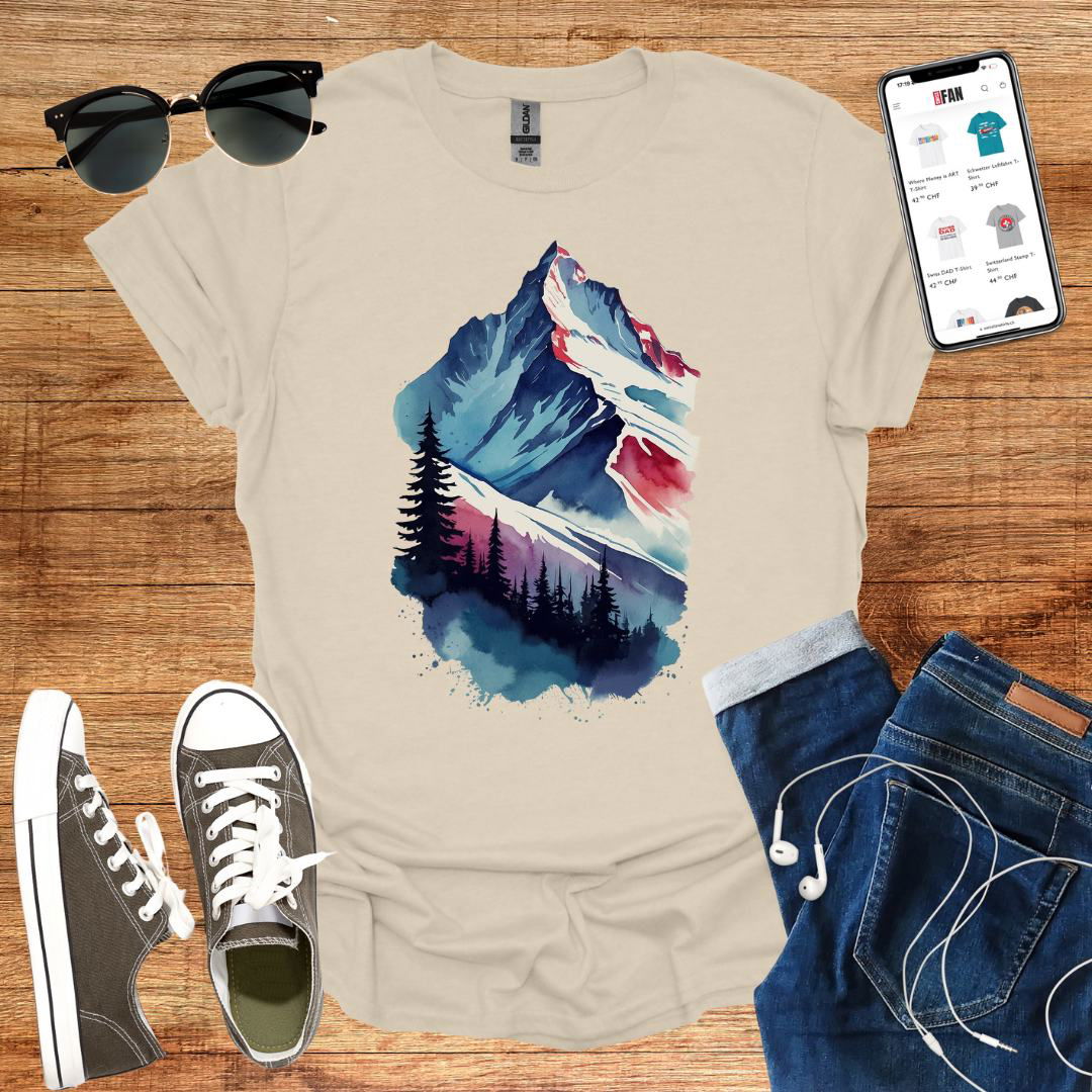 Blue Shade Matterhorn T-Shirt - SwissFan Shop