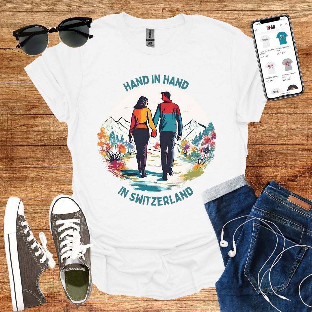 Hand in Hand in Switzerland T-Shirt - SwissFan Shop