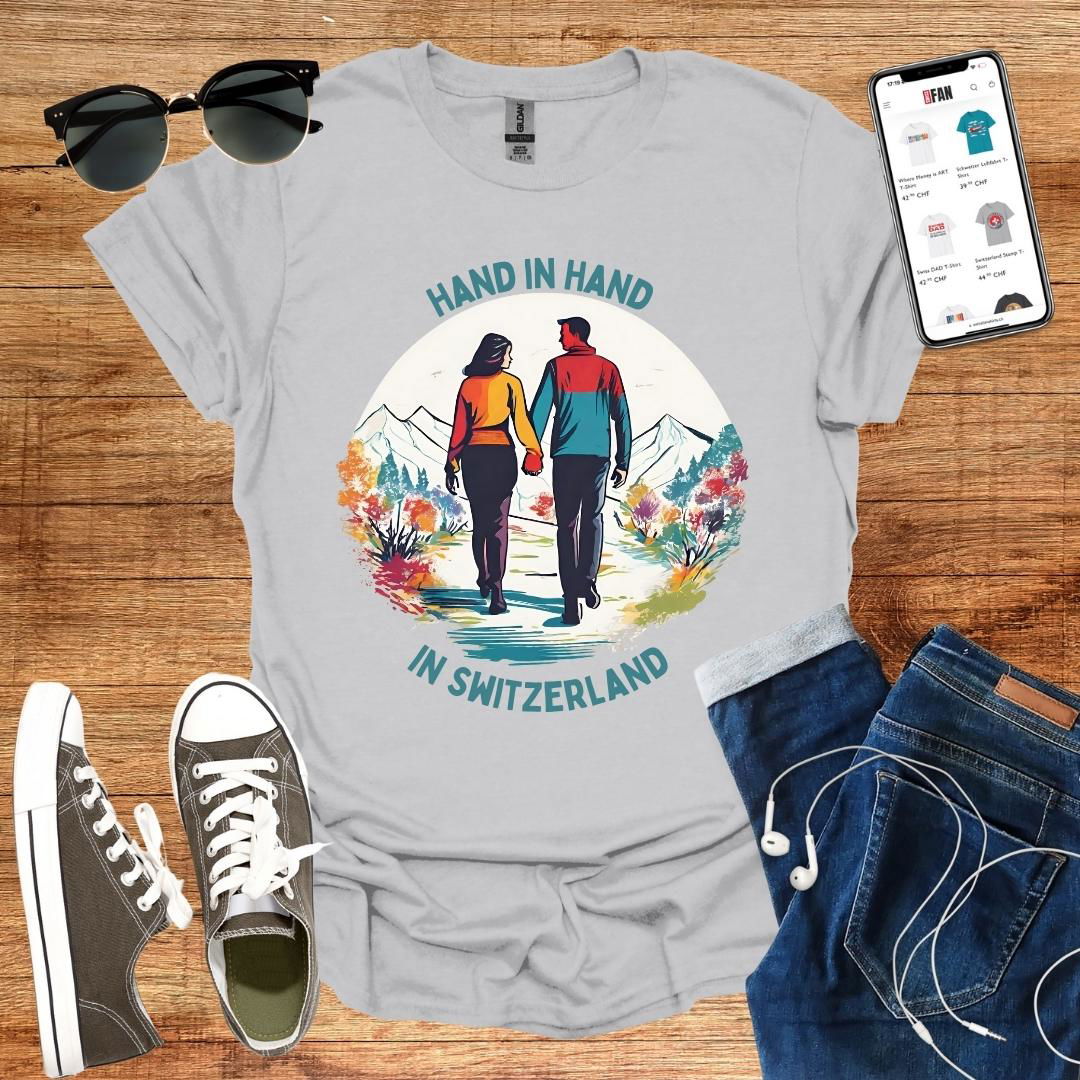 Hand in Hand in Switzerland T-Shirt - SwissFan Shop