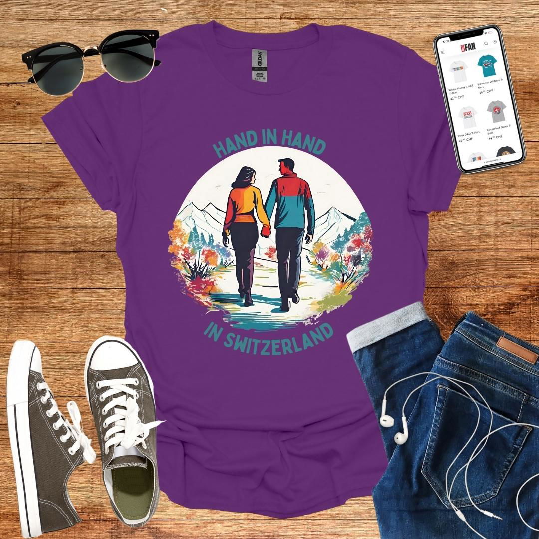 Hand in Hand in Switzerland T-Shirt - SwissFan Shop
