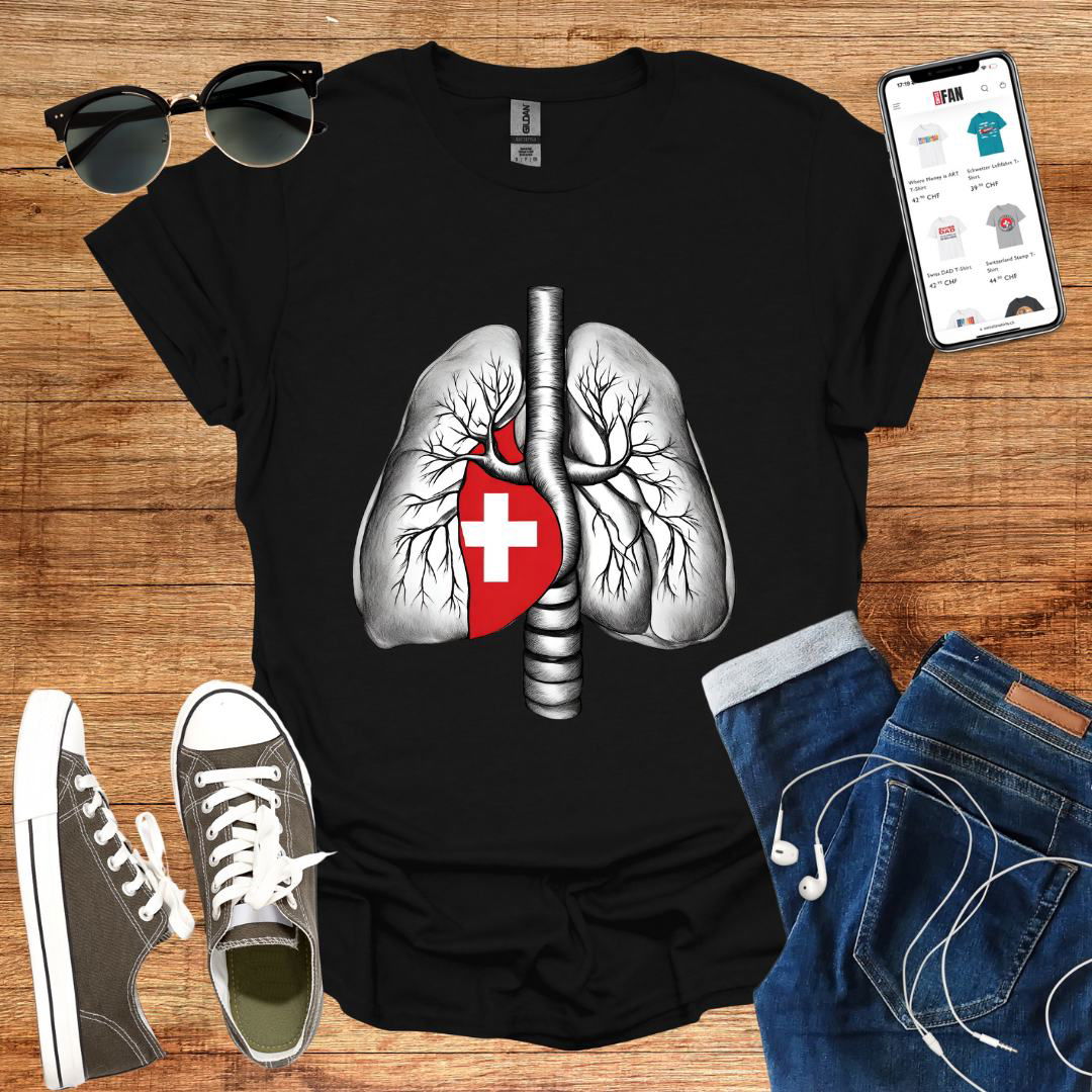 Inhale Switzerland T-Shirt - SwissFan Shop