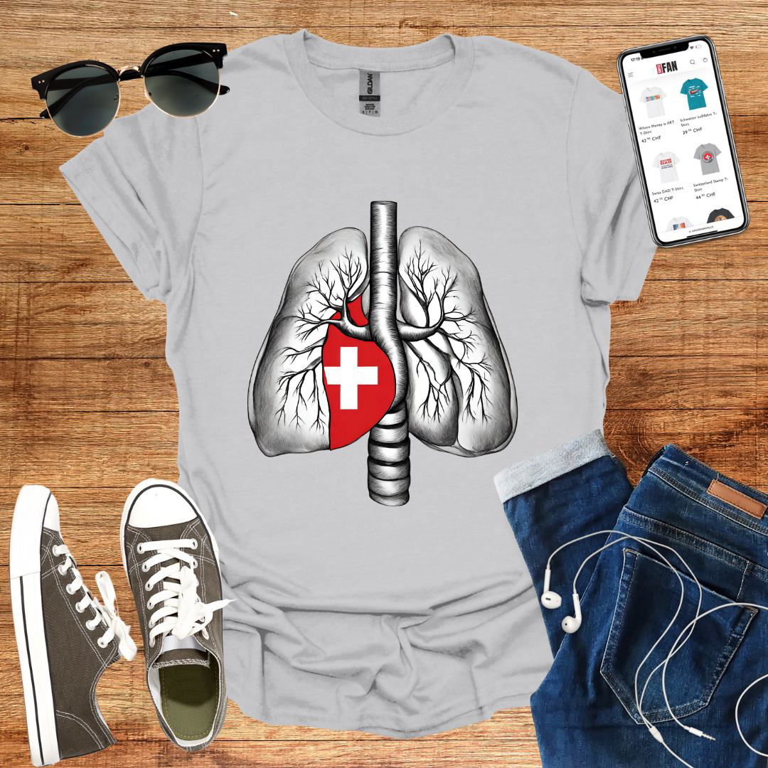 Inhale Switzerland T-Shirt - SwissFan Shop