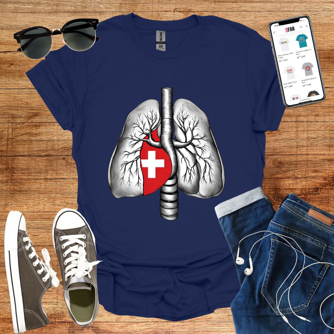Inhale Switzerland T-Shirt - SwissFan Shop