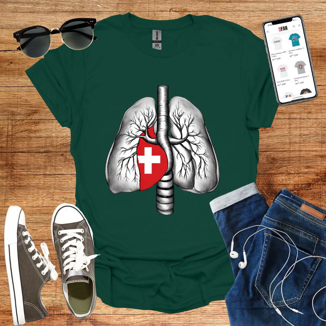 Inhale Switzerland T-Shirt - SwissFan Shop