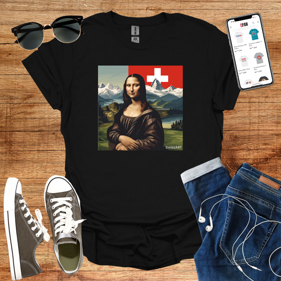 Mona Lisa in Switzerland T-Shirt - SwissFan Shop