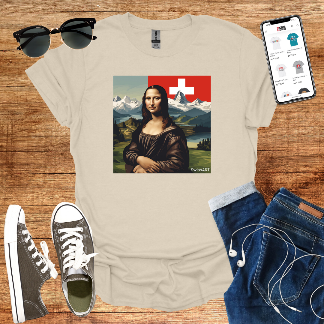 Mona Lisa in Switzerland T-Shirt - SwissFan Shop