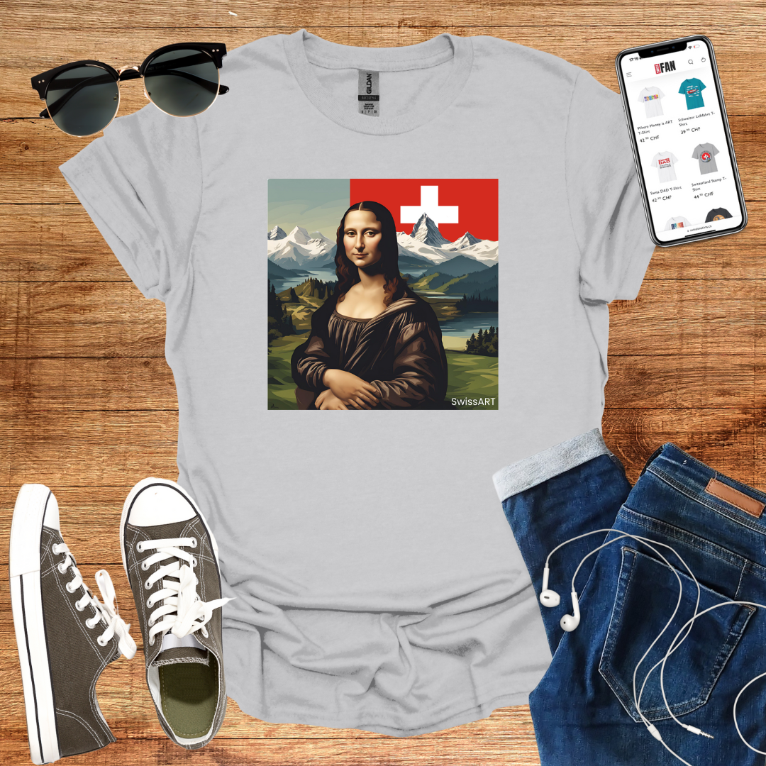 Mona Lisa in Switzerland T-Shirt - SwissFan Shop