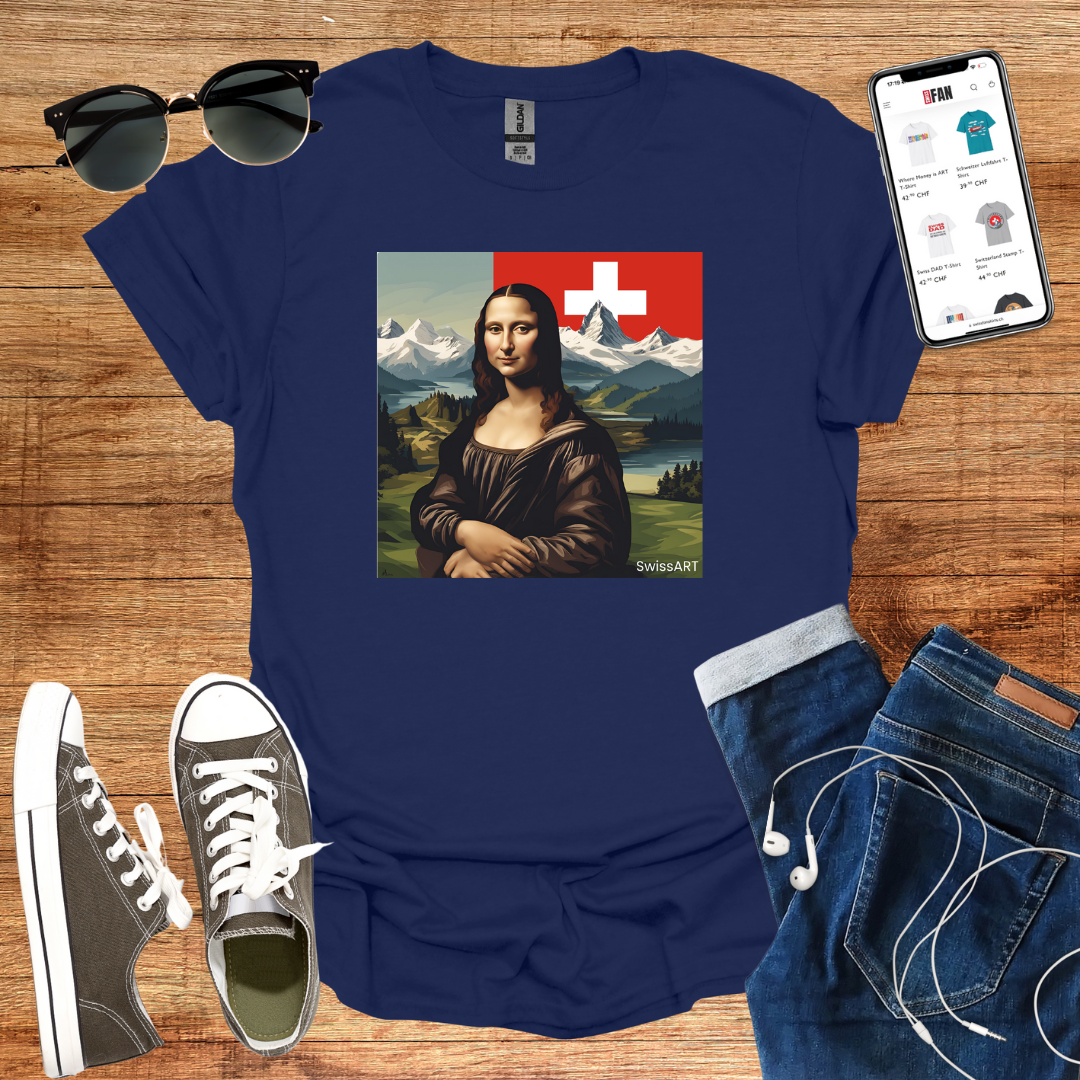 Mona Lisa in Switzerland T-Shirt - SwissFan Shop