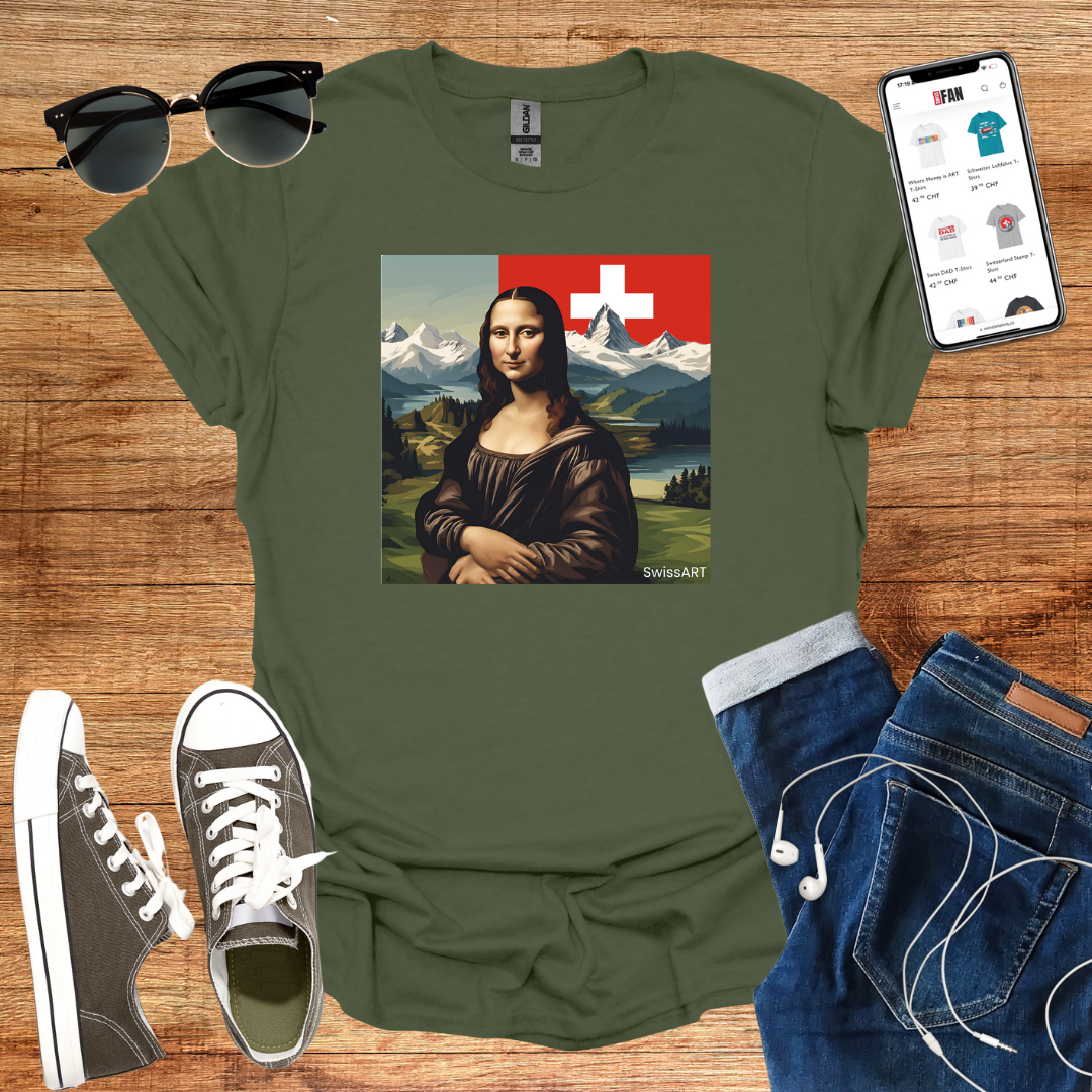 Mona Lisa in Switzerland T-Shirt - SwissFan Shop