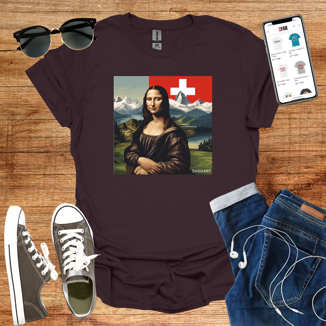Mona Lisa in Switzerland T-Shirt - SwissFan Shop