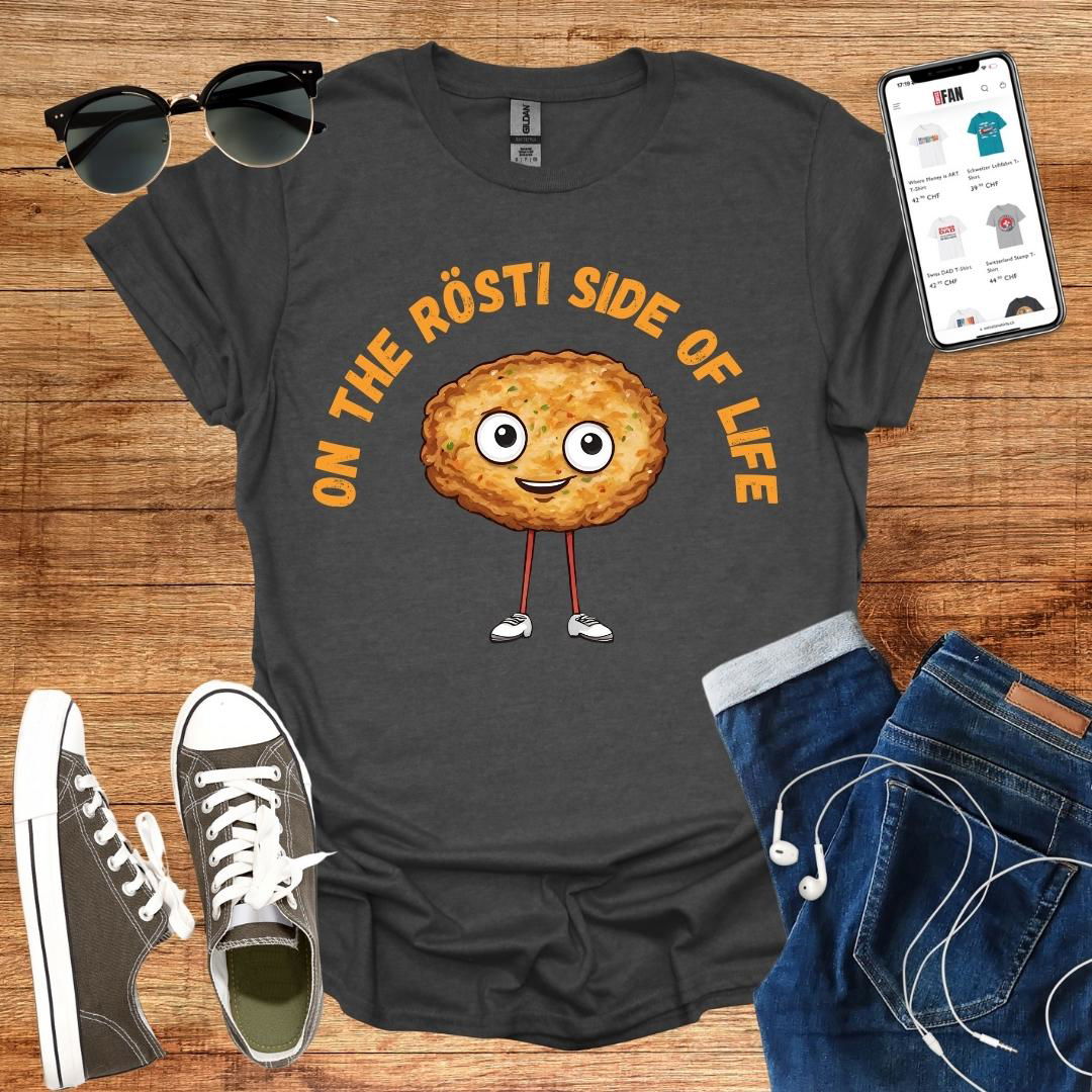 On the Rösti side of life T-Shirt - SwissFan Shop