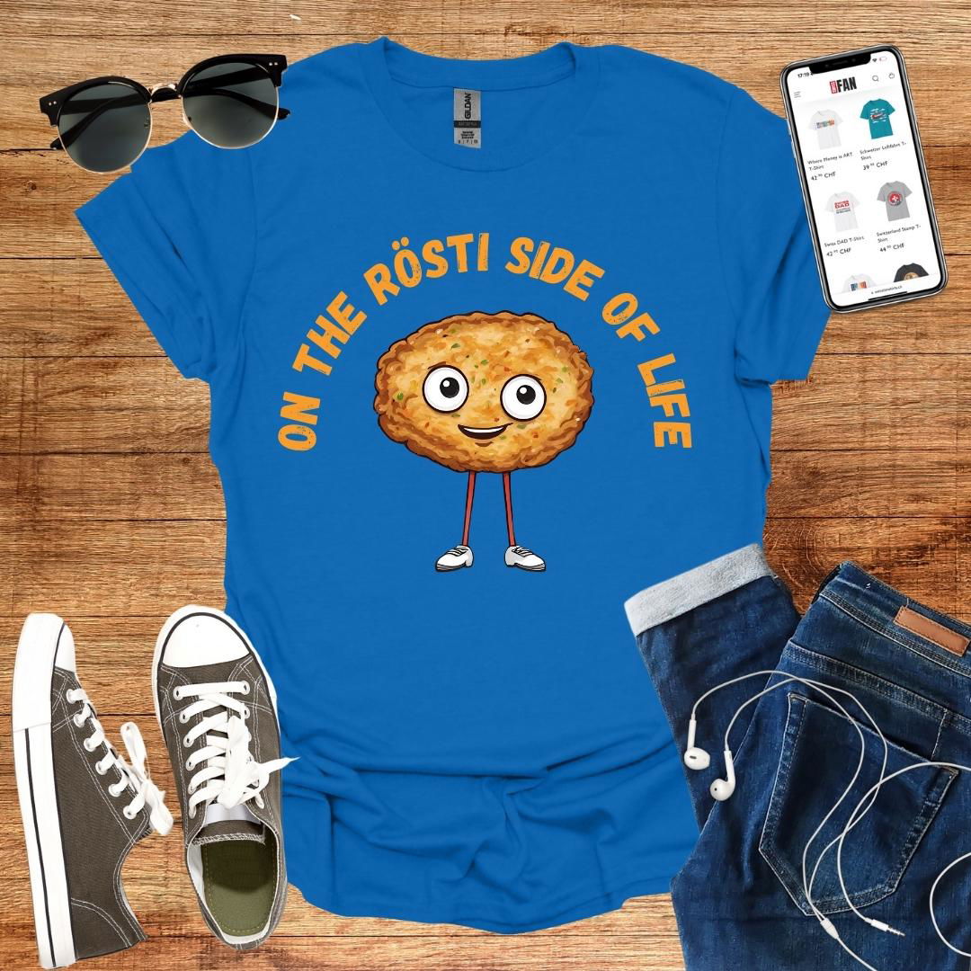 On the Rösti side of life T-Shirt - SwissFan Shop
