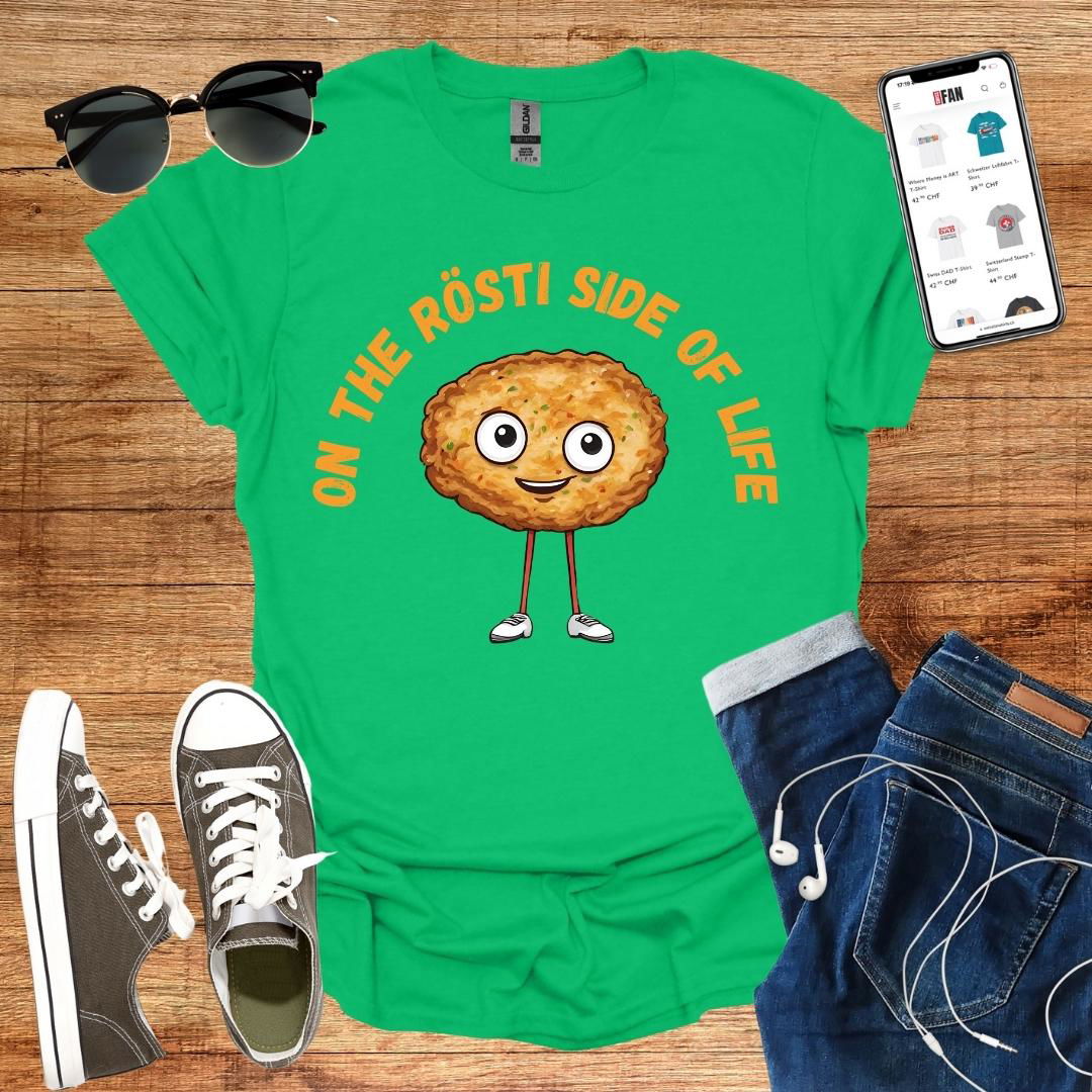 On the Rösti side of life T-Shirt - SwissFan Shop