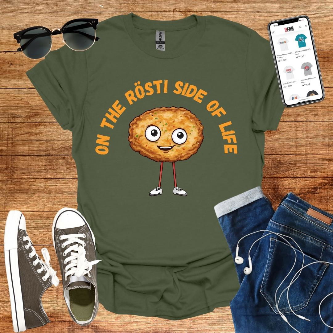 On the Rösti side of life T-Shirt - SwissFan Shop