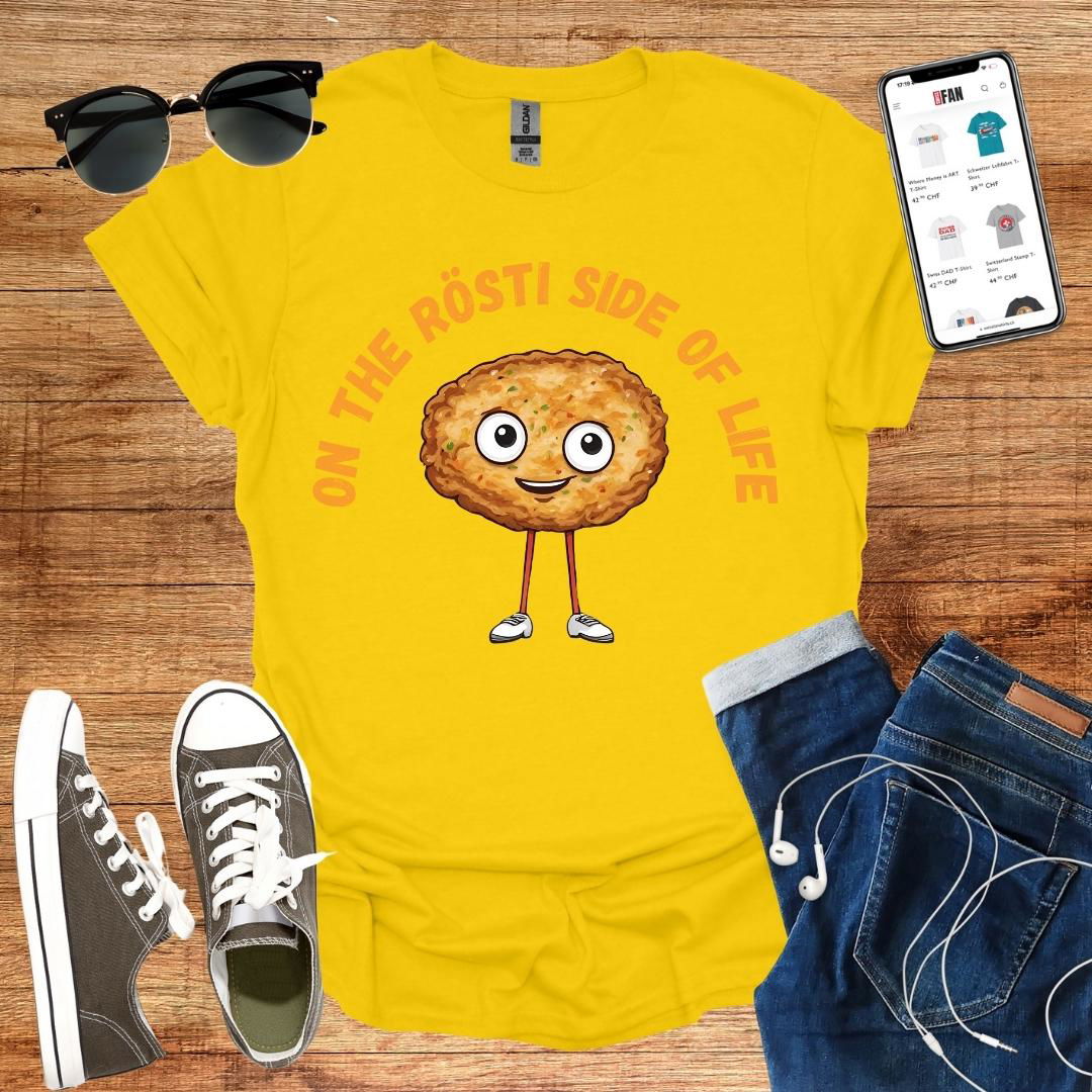 On the Rösti side of life T-Shirt - SwissFan Shop