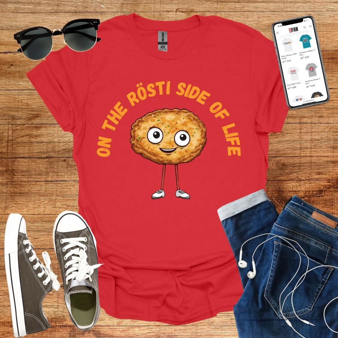 On the Rösti side of life T-Shirt - SwissFan Shop