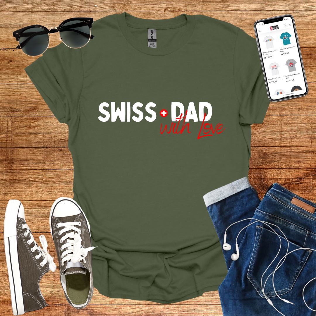 Swiss DAD | With LOVE T-shirt - SwissFan Shop