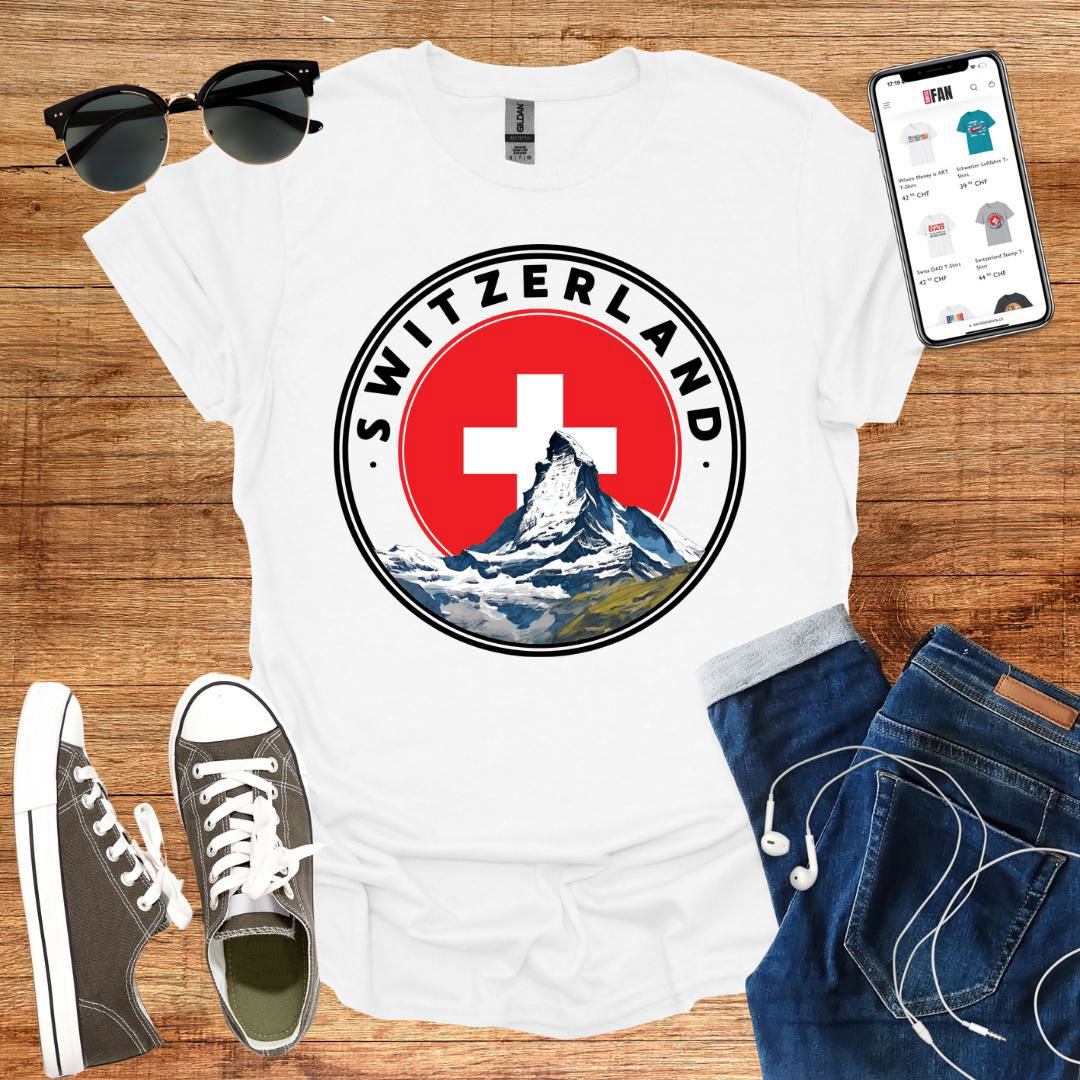 Switzerland Stamp T-Shirt - SwissFan Shop