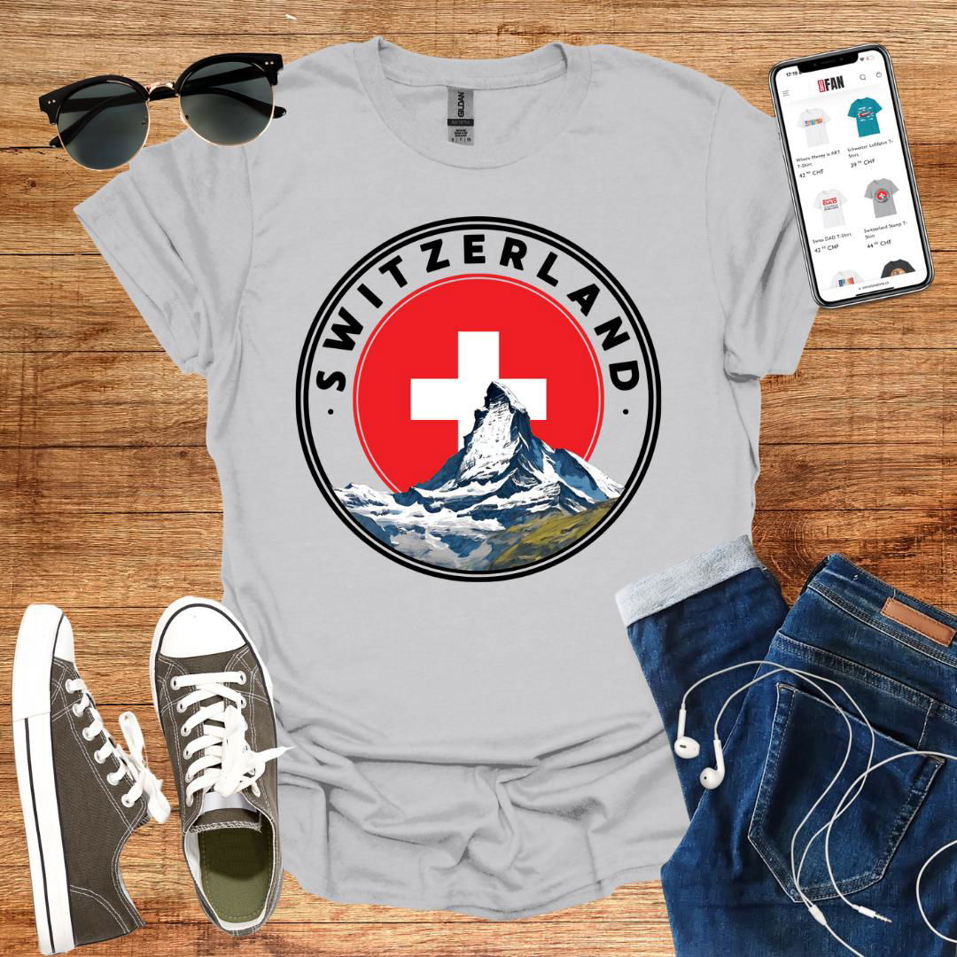 Switzerland Stamp T-Shirt - SwissFan Shop
