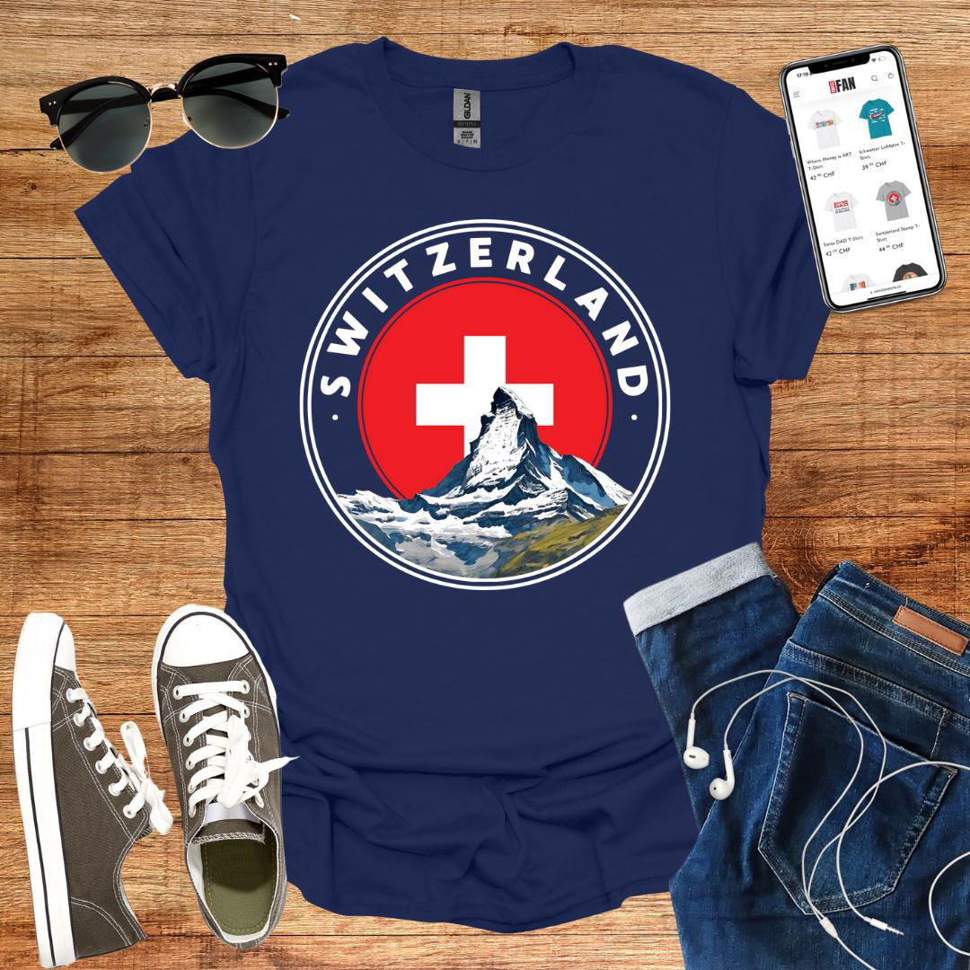 Switzerland Stamp T-Shirt - SwissFan Shop
