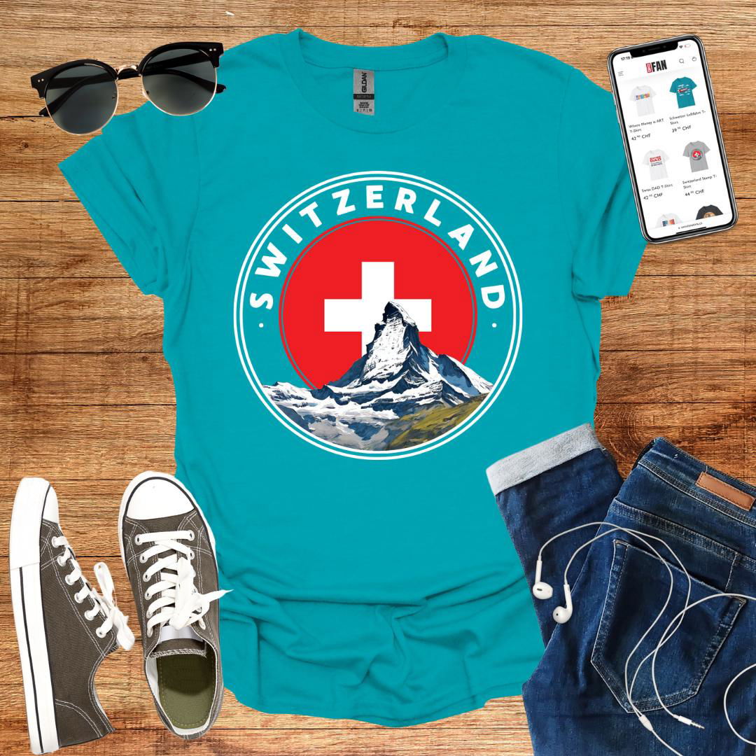 Switzerland Stamp T-Shirt - SwissFan Shop