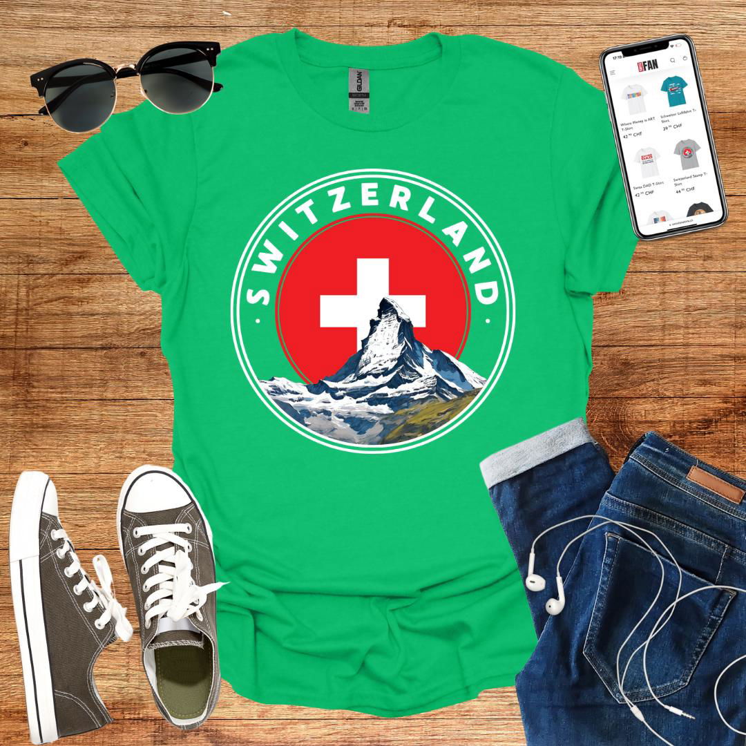 Switzerland Stamp T-Shirt - SwissFan Shop