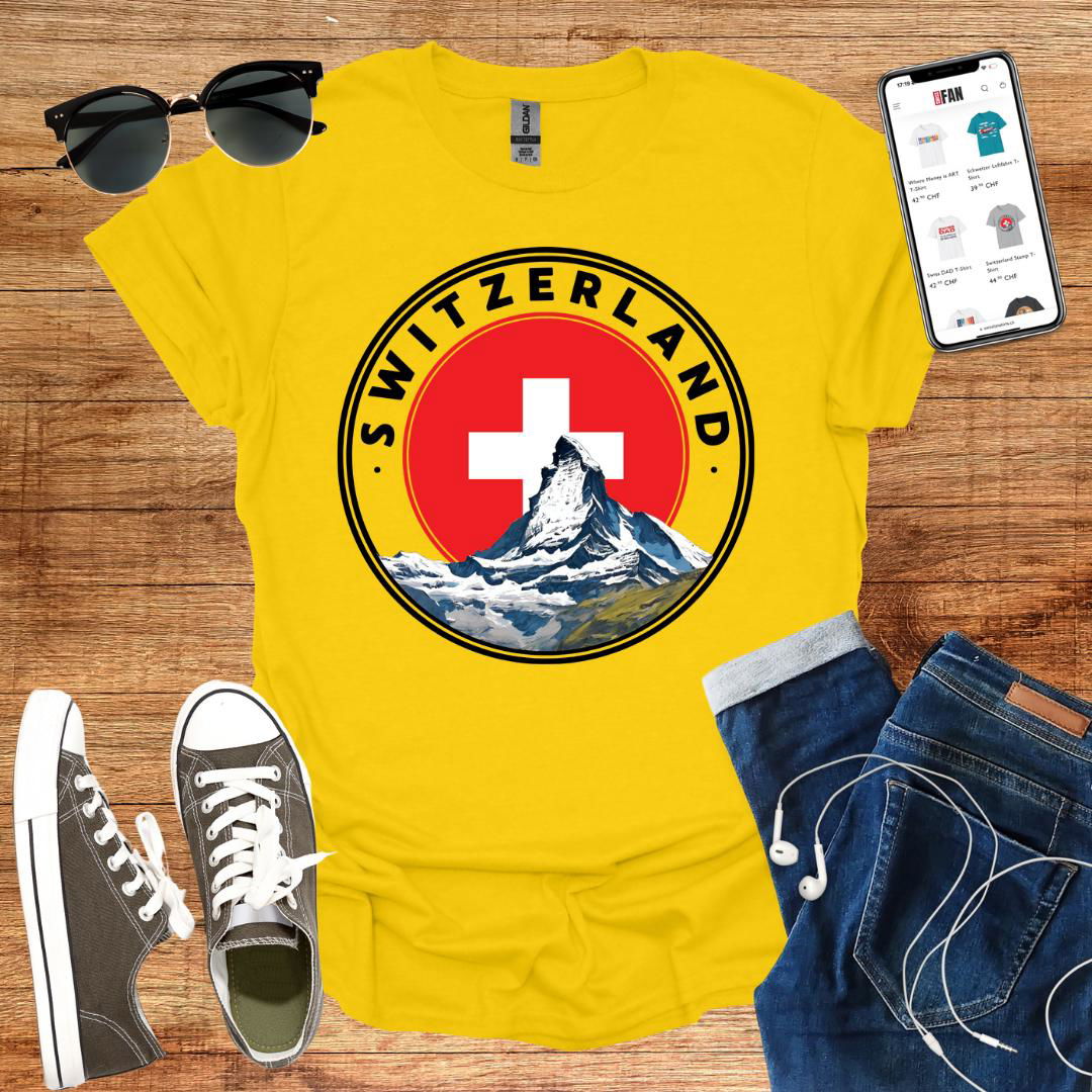 Switzerland Stamp T-Shirt - SwissFan Shop