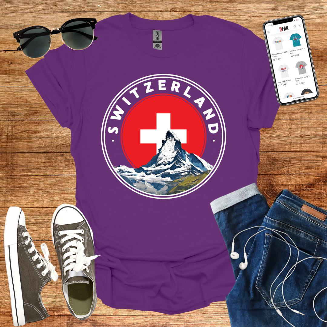 Switzerland Stamp T-Shirt - SwissFan Shop