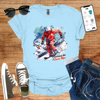 Carving the Swiss Alps T-Shirt