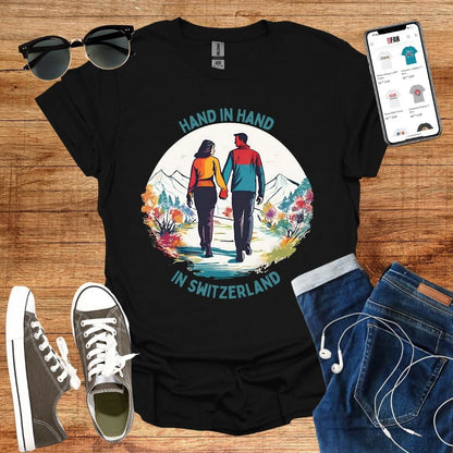 Hand in Hand in Switzerland T-Shirt - SwissFan Shop