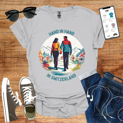 Hand in Hand in Switzerland T-Shirt - SwissFan Shop