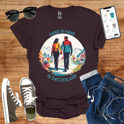Hand in Hand in Switzerland T-Shirt - SwissFan Shop