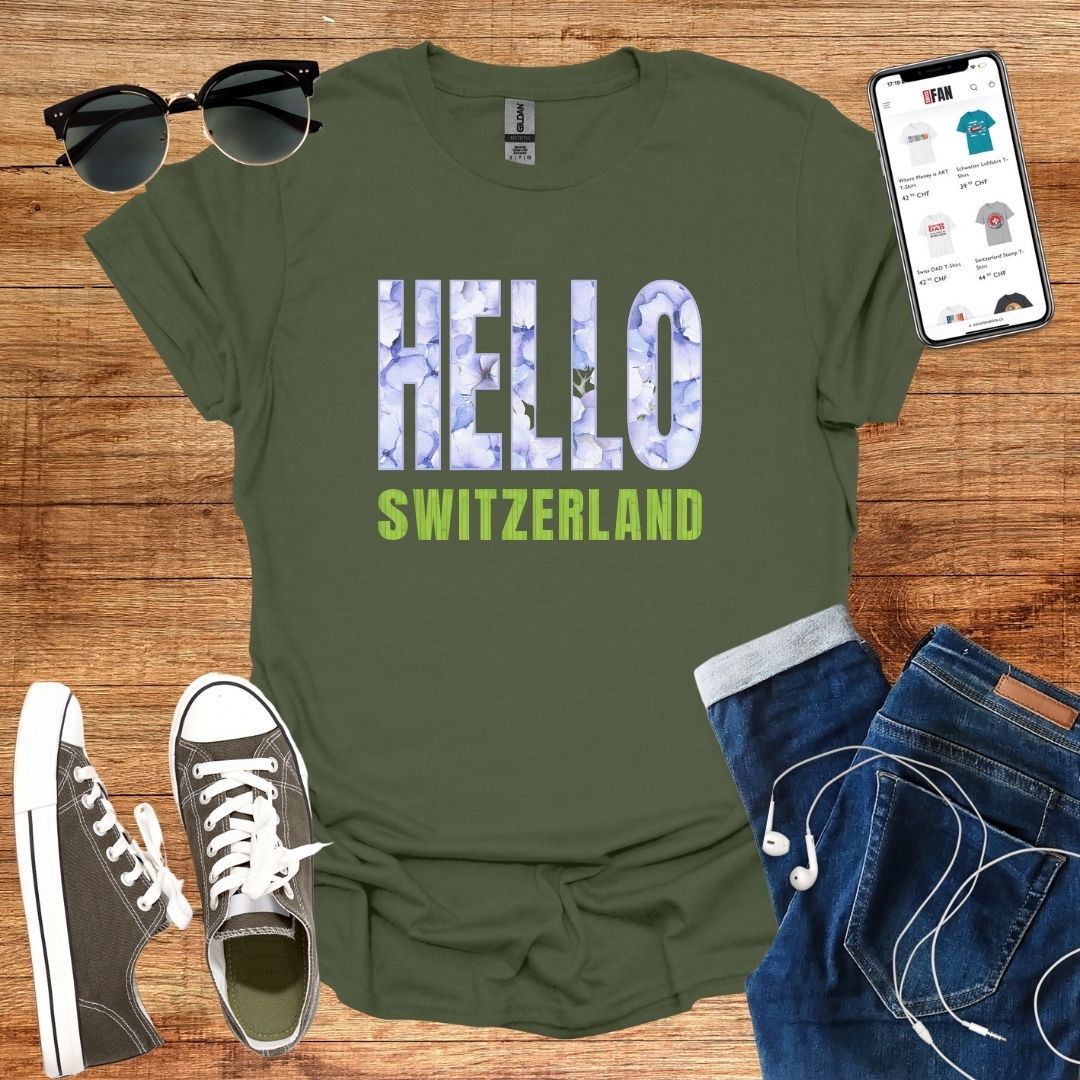 Hello Switzerland T-Shirt - SwissFan Shop