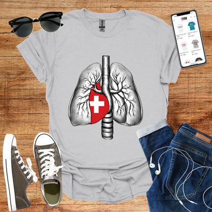 Inhale Switzerland T-Shirt - SwissFan Shop