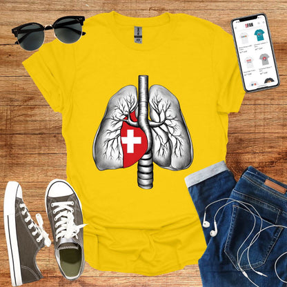 Inhale Switzerland T-Shirt - SwissFan Shop