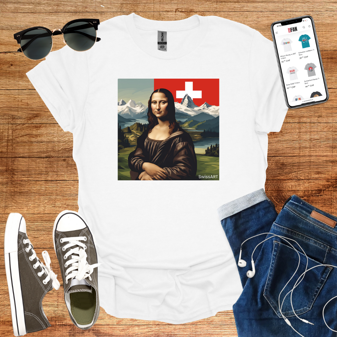 Mona Lisa in Switzerland T-Shirt - SwissFan Shop