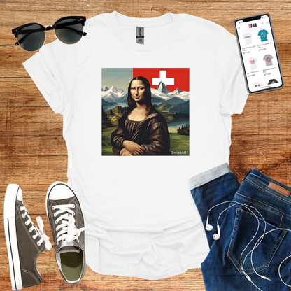 Mona Lisa in Switzerland T-Shirt - SwissFan Shop
