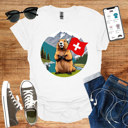 Swiss Marmot T-Shirt - SwissFan Shop