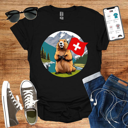 Swiss Marmot T-Shirt - SwissFan Shop