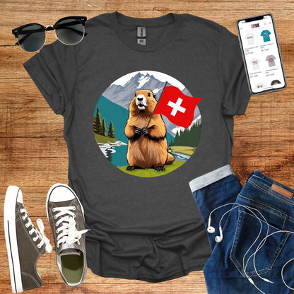 Swiss Marmot T-Shirt - SwissFan Shop