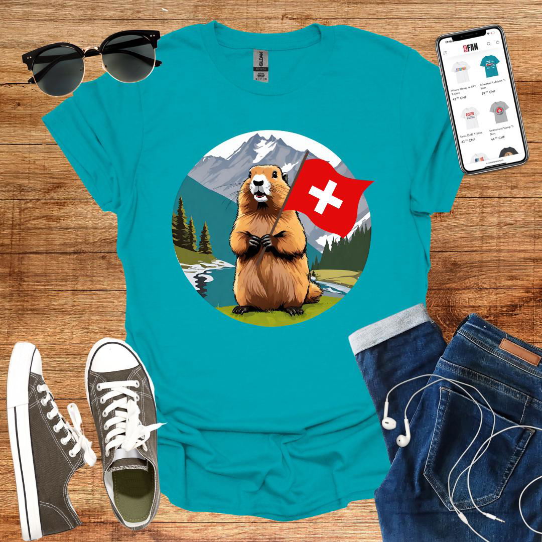 Swiss Marmot T-Shirt - SwissFan Shop